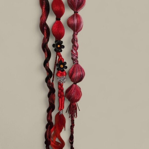 UV Glow reactive deluxe festival braid set 84-92 inch - Picture 6 of 9